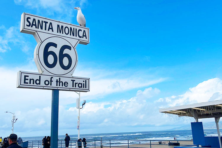 Route 66 End of the Trail stop included in our Grand Los Angeles Tour